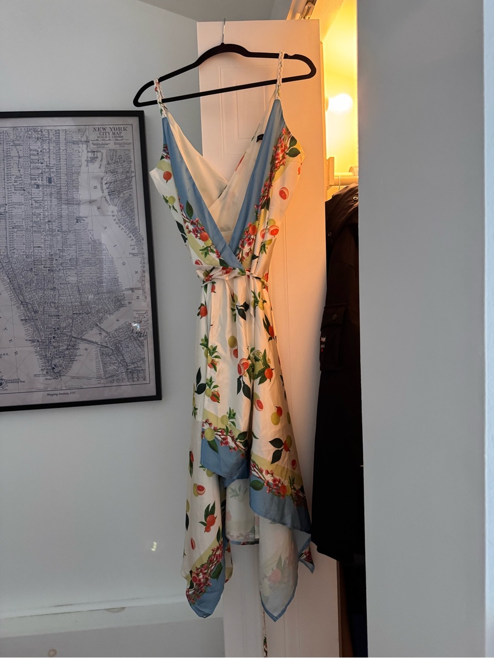 Floral fruit Slip Dress in
